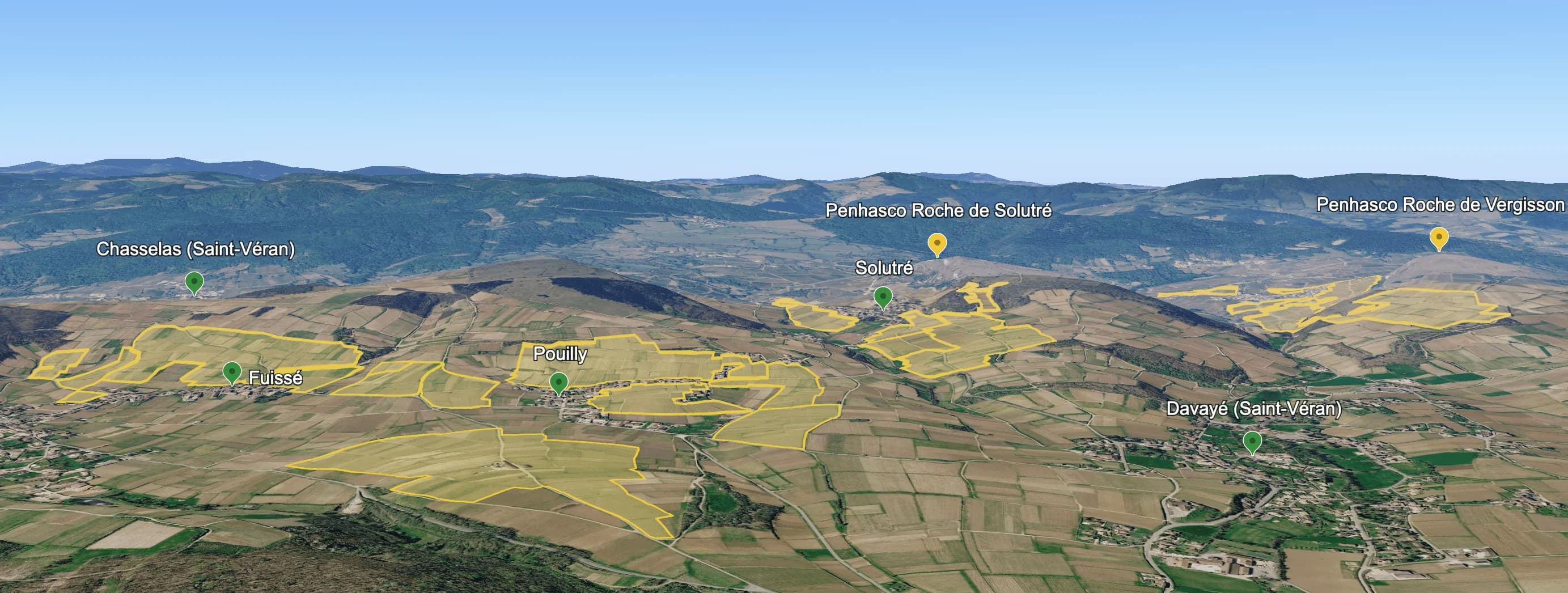 Mapa do terroir - Esprit Leflaive Pouilly-Fuissé 2022