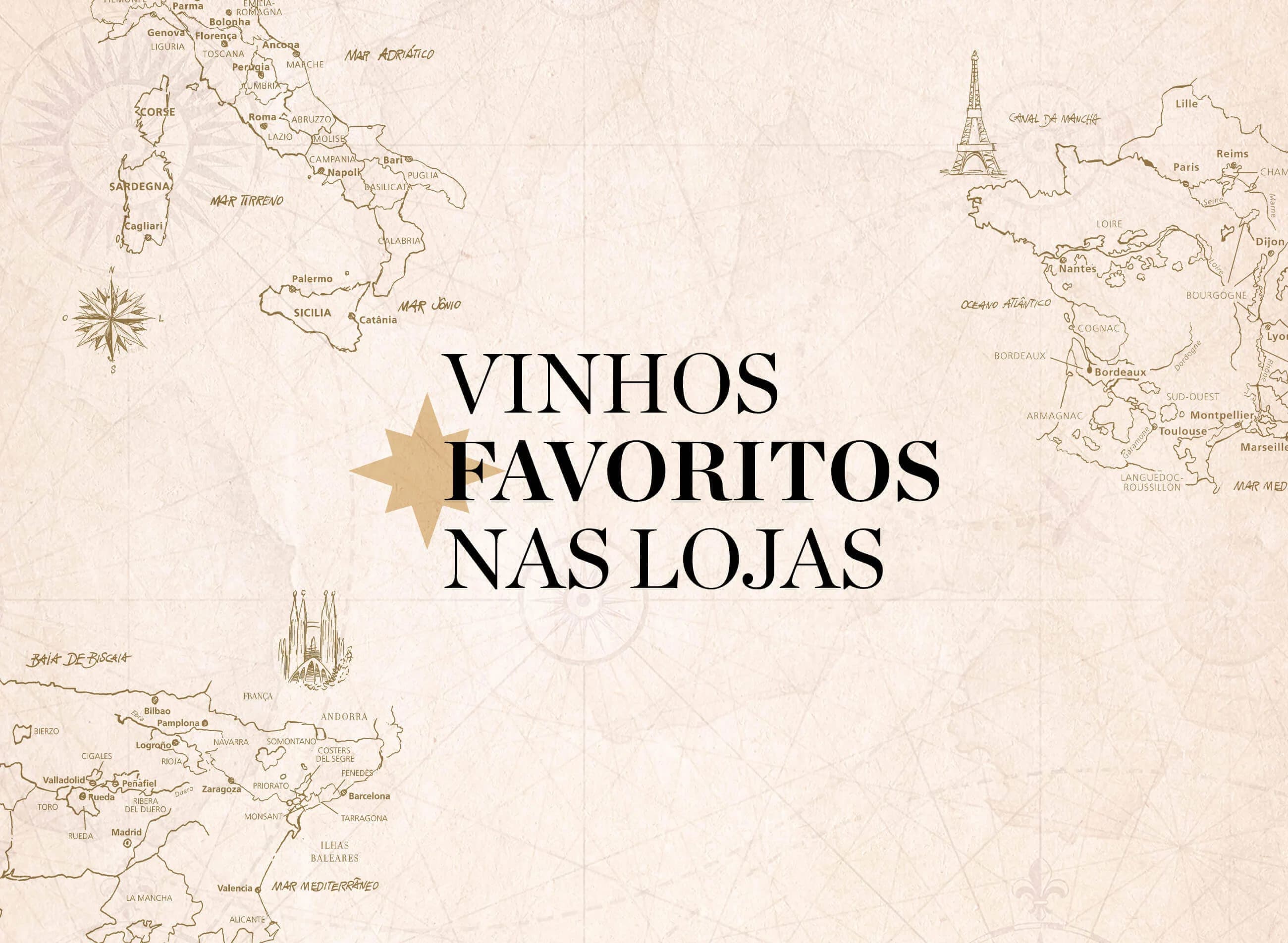 Vinhos Favoritos nas Lojas