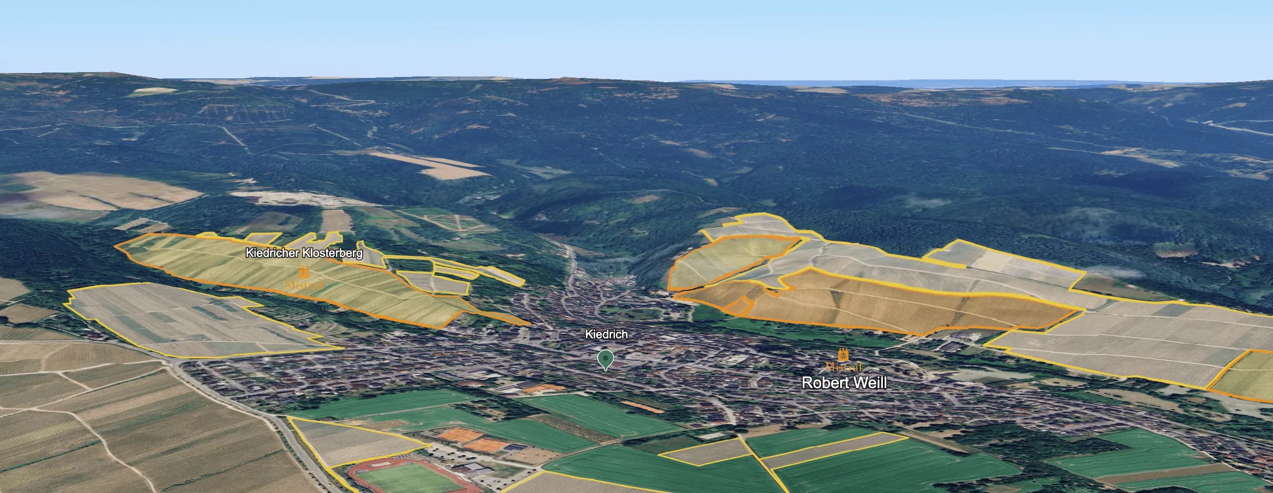 Mapa do terroir - Robert Weil Riesling Charta 2022