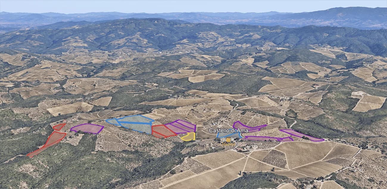 Mapa do terroir - Chianti Classico Gran Selezione San Lorenzo 2020 - Meia gfa.
