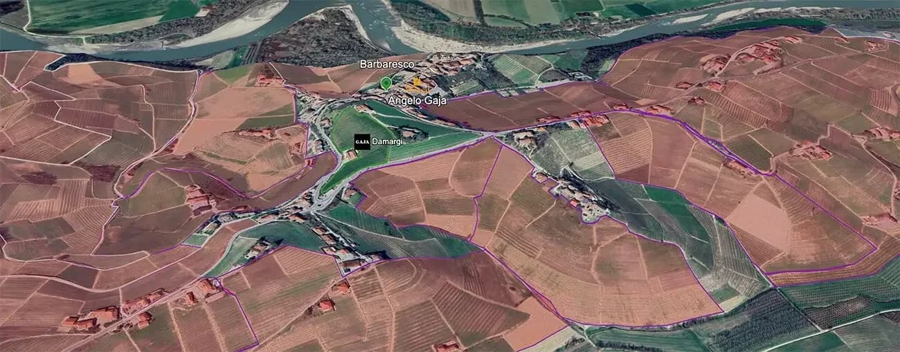 Mapa do terroir - Gaja Darmagi 2021