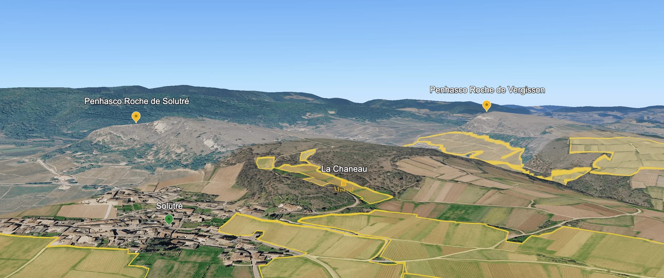 Mapa do terroir - Domaines Leflaive Pouilly-Fuissé La Chaneau 2024